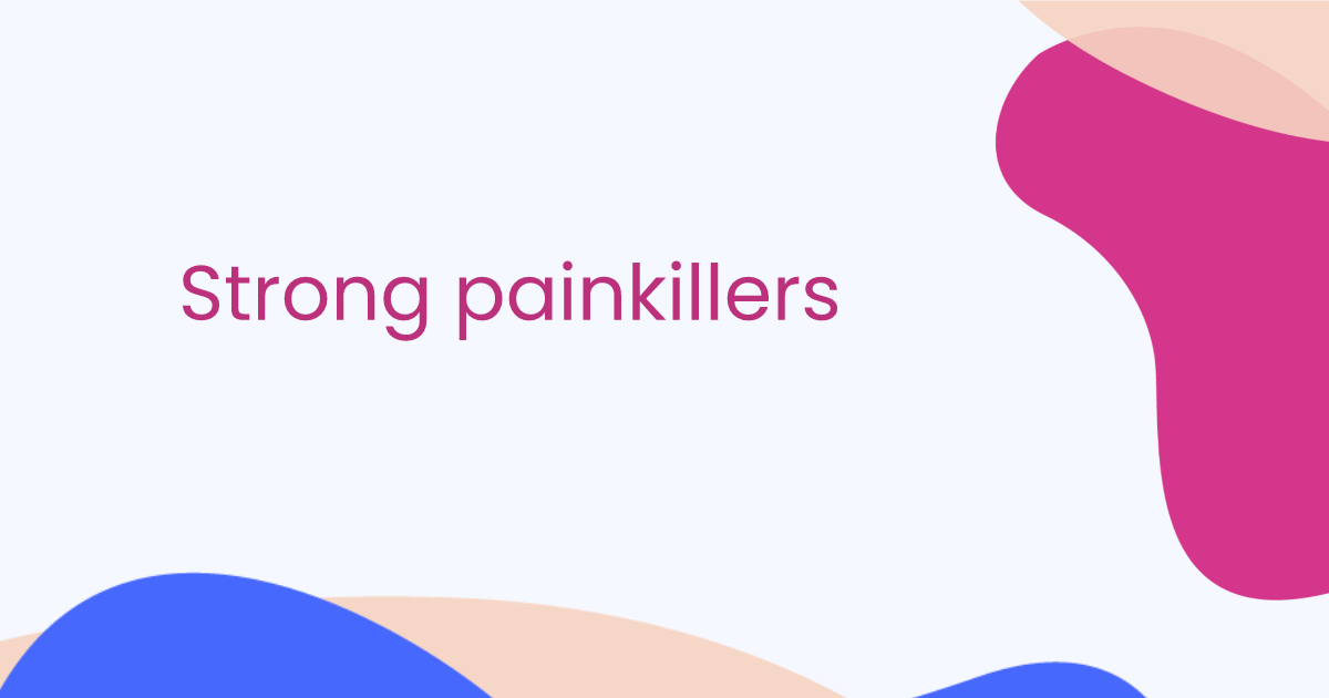 Antidouleurs puissants