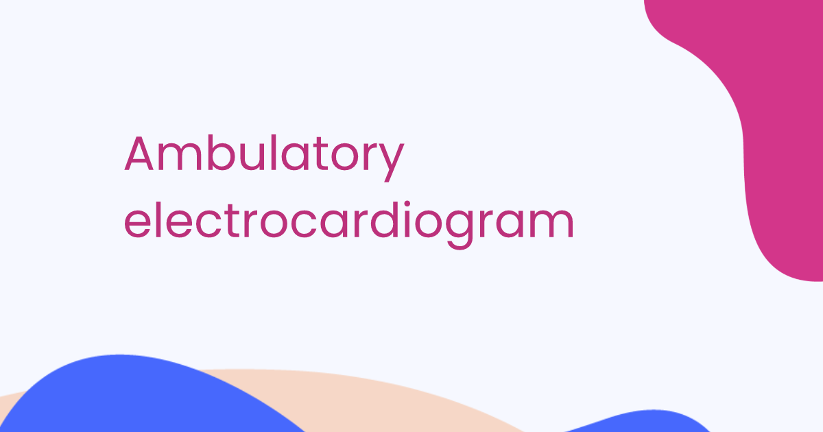 Électrocardiogramme ambulatoire
