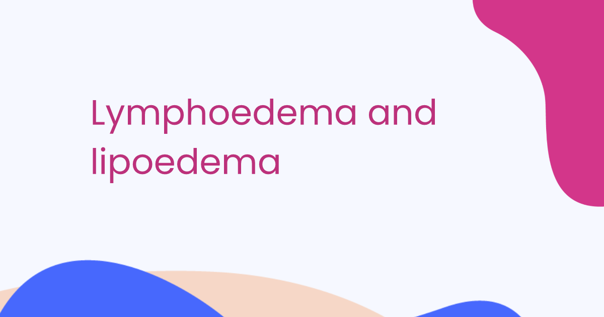Lymphoedème et lipoedème