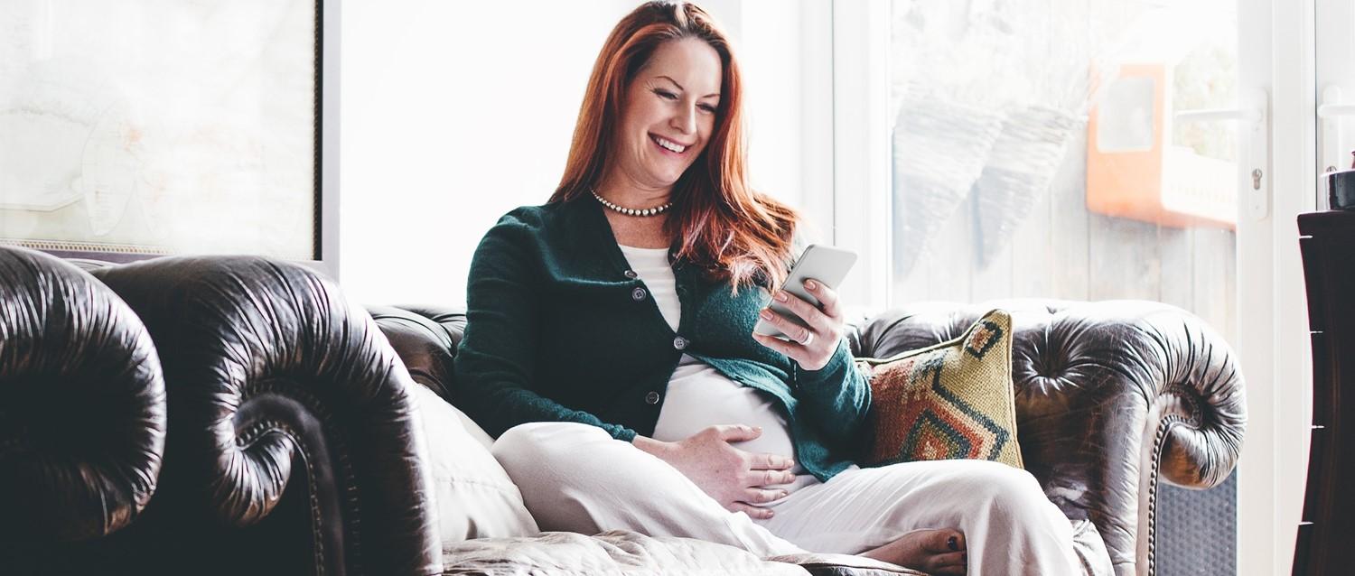 Femme enceinte plus âgée