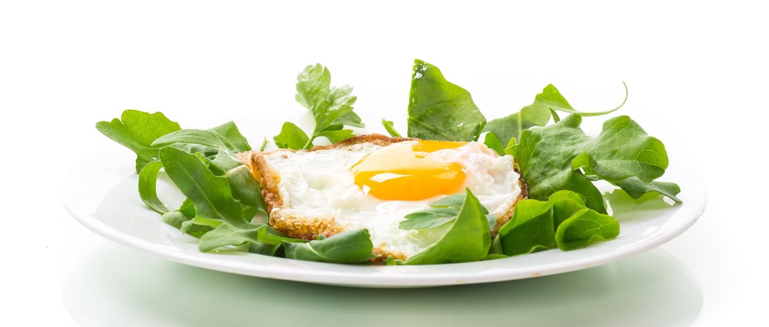 3. Œufs de riz frit au vert de printemps
