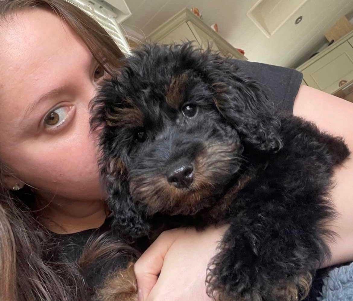 Keisha et son chiot Ollie
